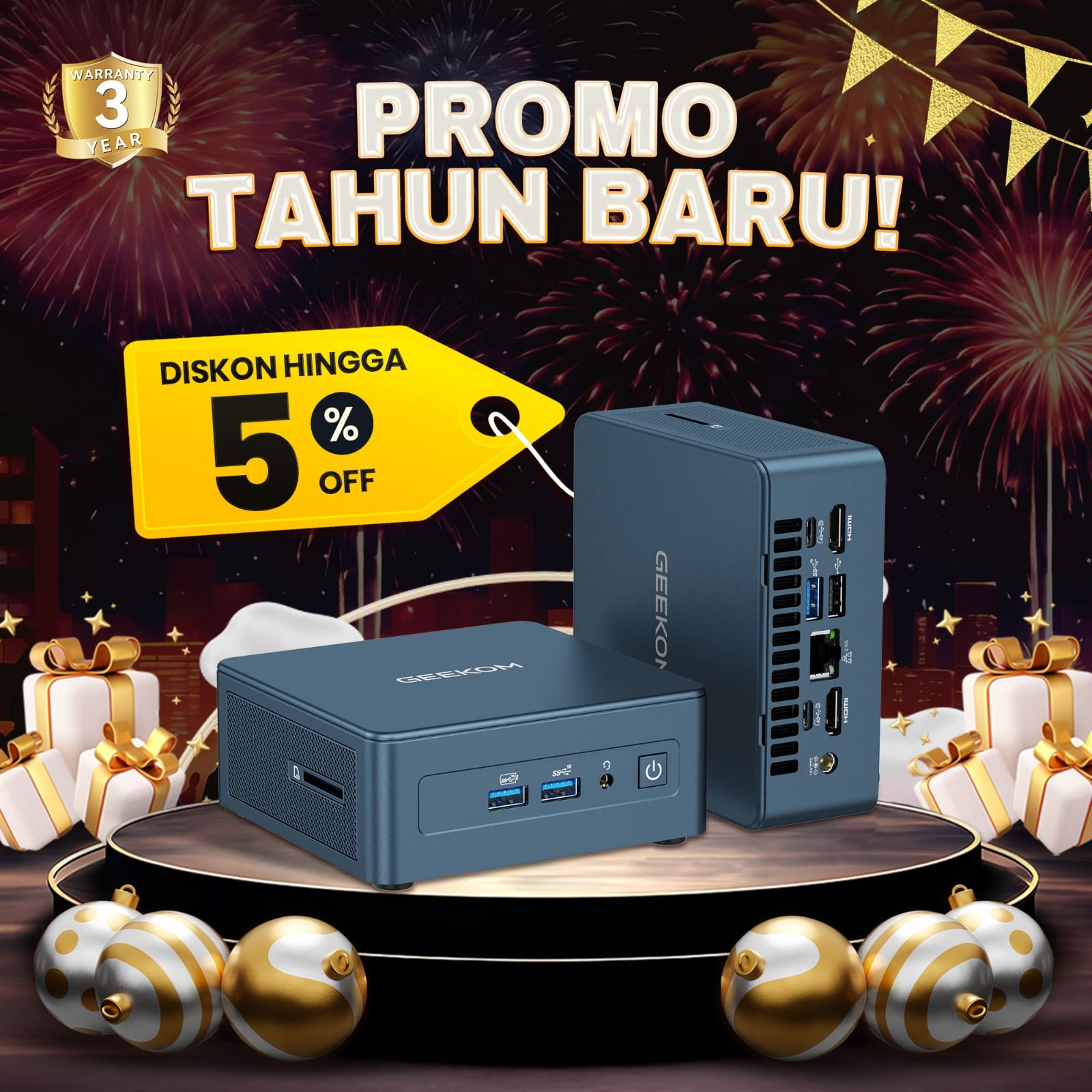 ⚡FLASH SALE⚡GEEKOM IT12 2025 Edition Mini PC Intel® Core™ i7-i5-1280P