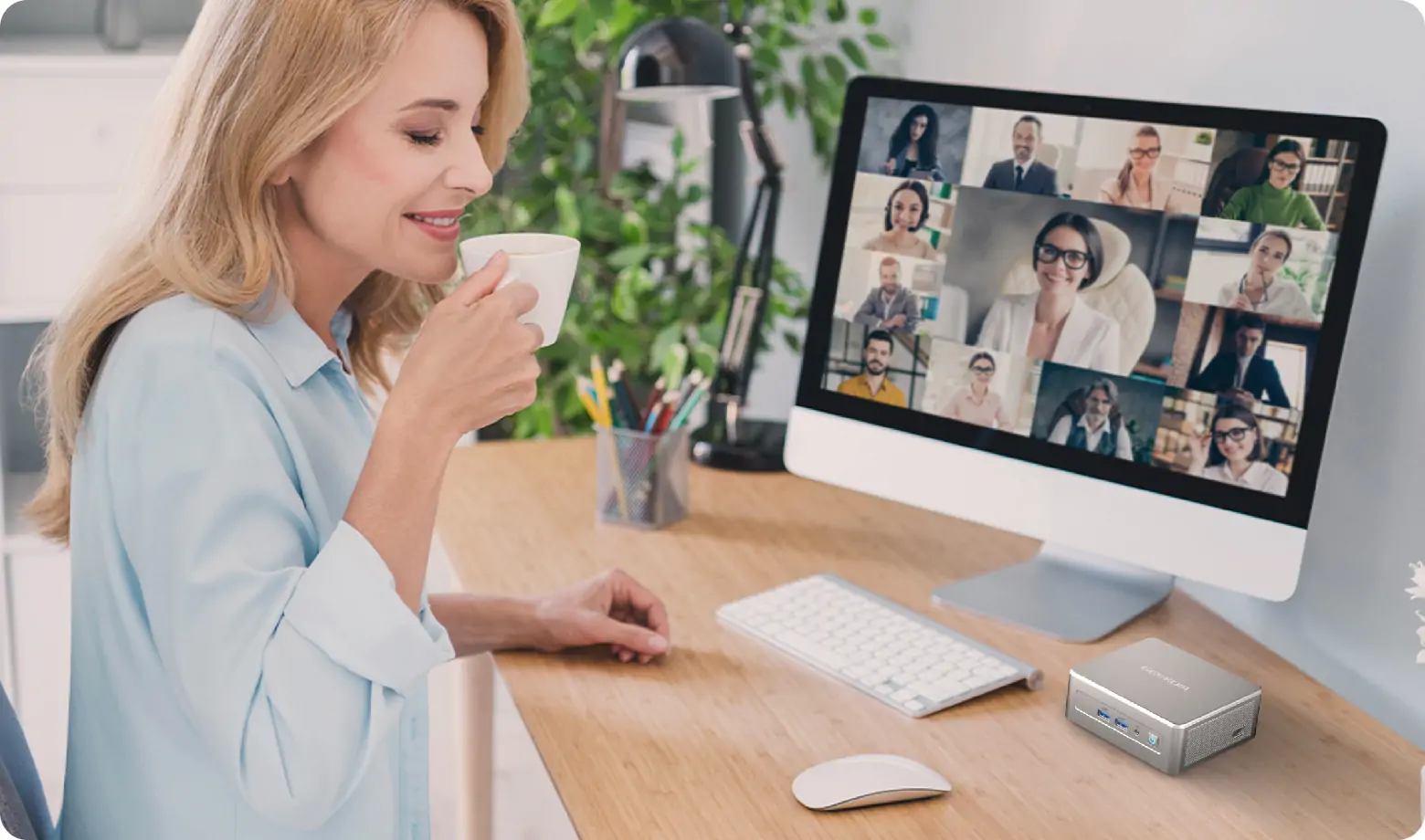 GEEKOM A5 Mini PC for Zoom, Teams & Remote Meetings