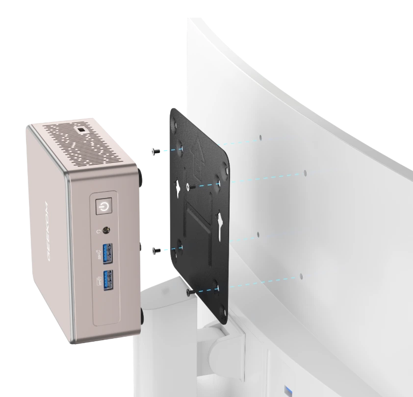 GEEKOM A5 2025 Edition Mini PC Installation example