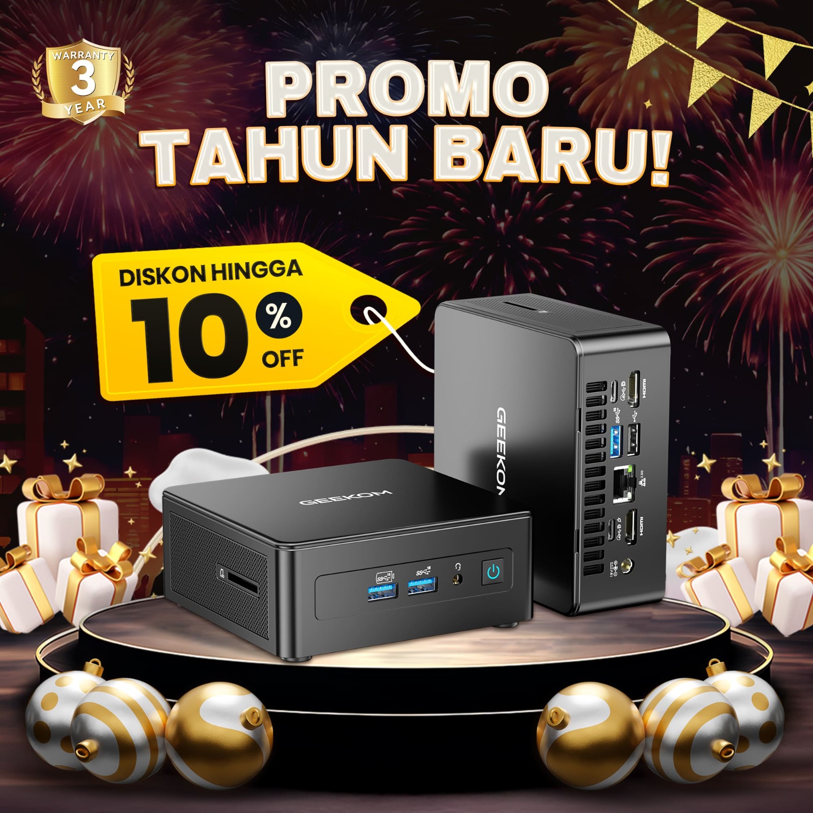 ⚡FLASH SALE⚡【NEW ARRIVAL】GEEKOM IT15 AI Mini PC Intel® Core™ Ultra 9 285H | Ultra 5 225H