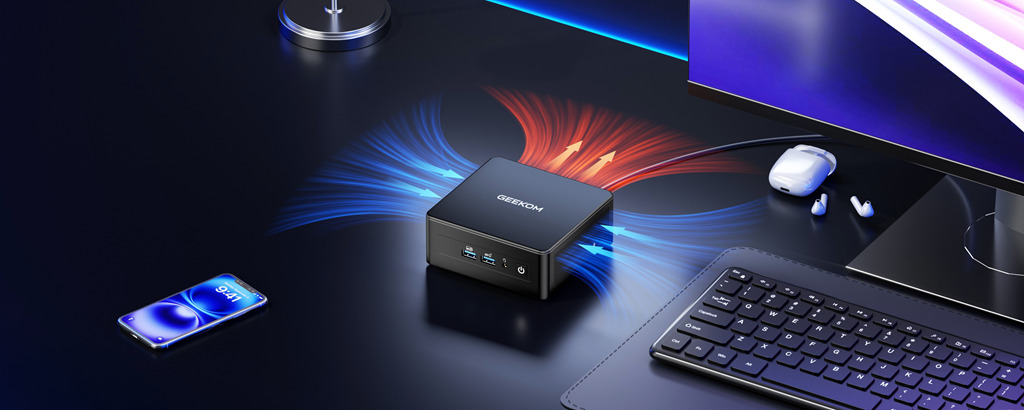GEEKOM Mini PC  with fan cooling