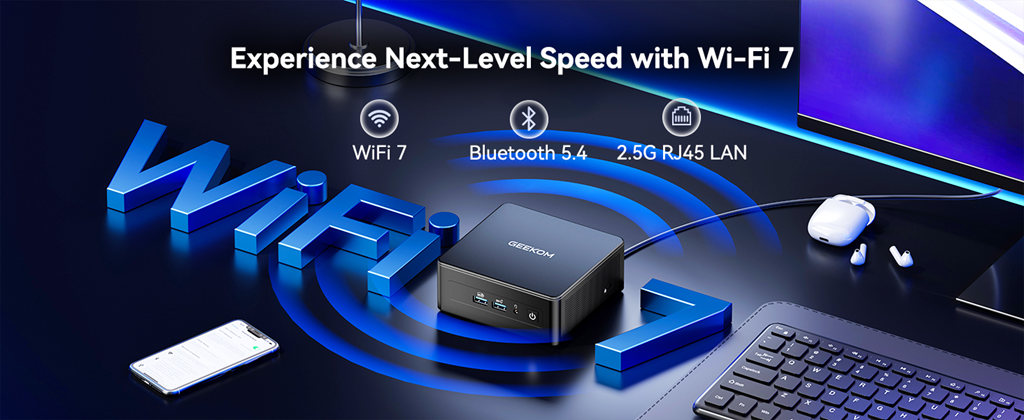 GEEKOM IT15 mini PC with Wi-Fi 7