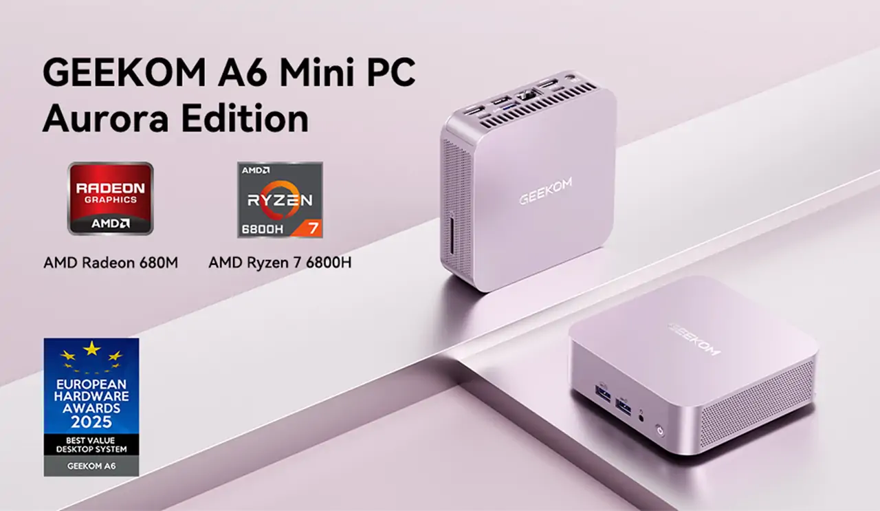 GEEKOM A6 Aurora Edition The Pink PC That's Redefining Style and Performance