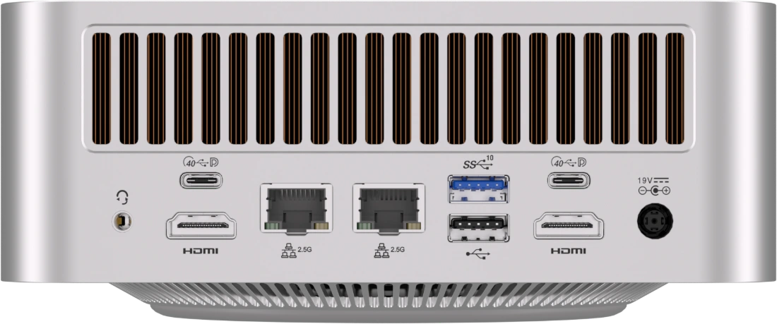 interfaces on the back panel of GEEKOM A9 Mega Mini PC