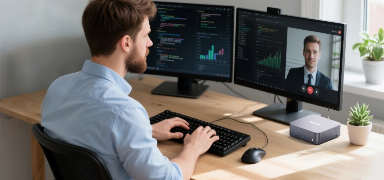 GEEKOM GT2 Mega AI Mini PC for Stock Trading